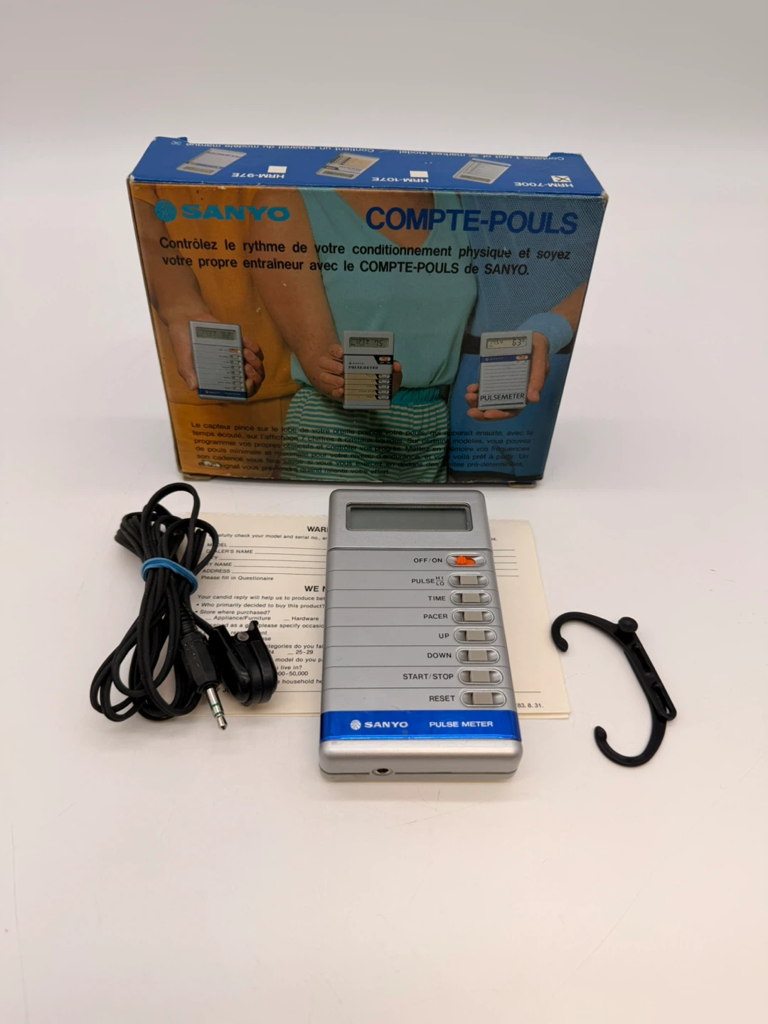 Vintage SANYO Pulse Meter HRM-700E – Tested & Working