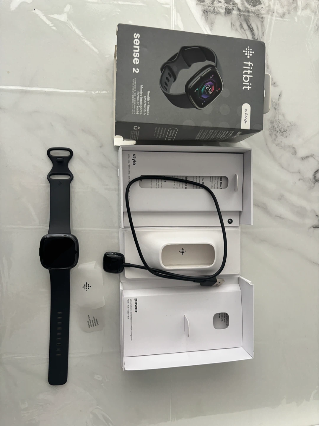 Google Fitbit Sense 2 Smartwatch SPACE GREY - photo 2