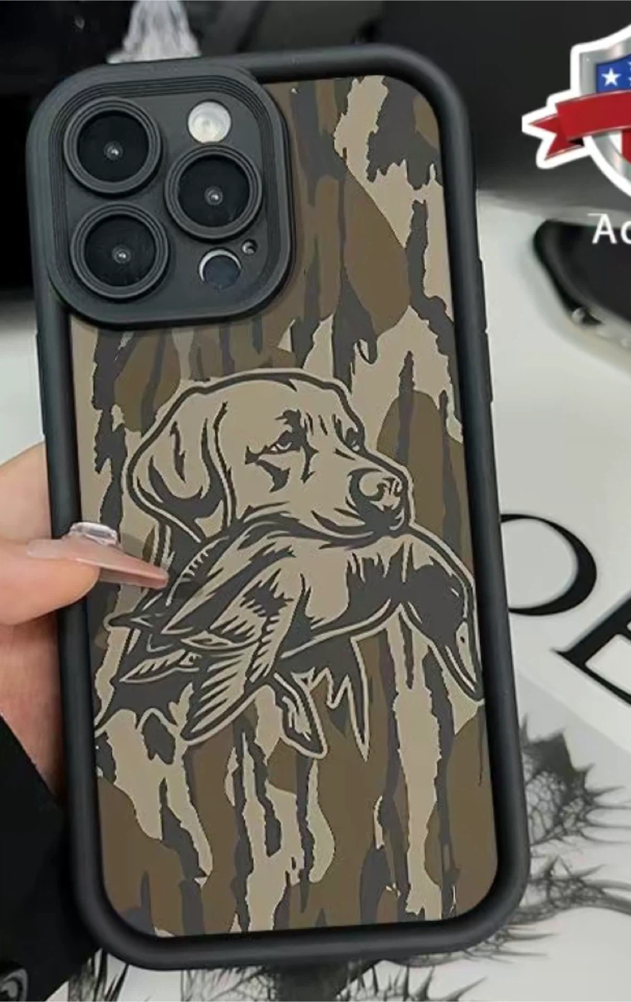 iPhone Case with Dog and Duck Design for 14 pro max