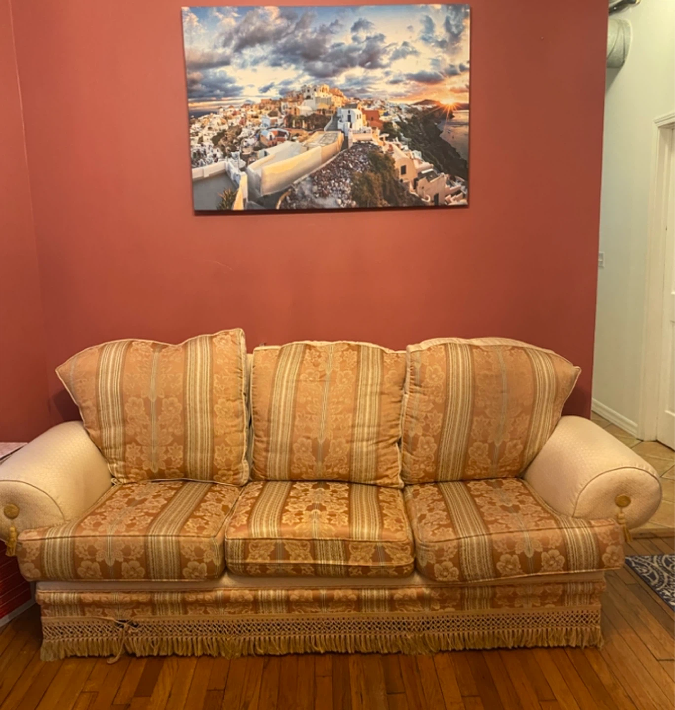 Vintage Floral Sofa Set - 3 Seater, Loveseat & Chair