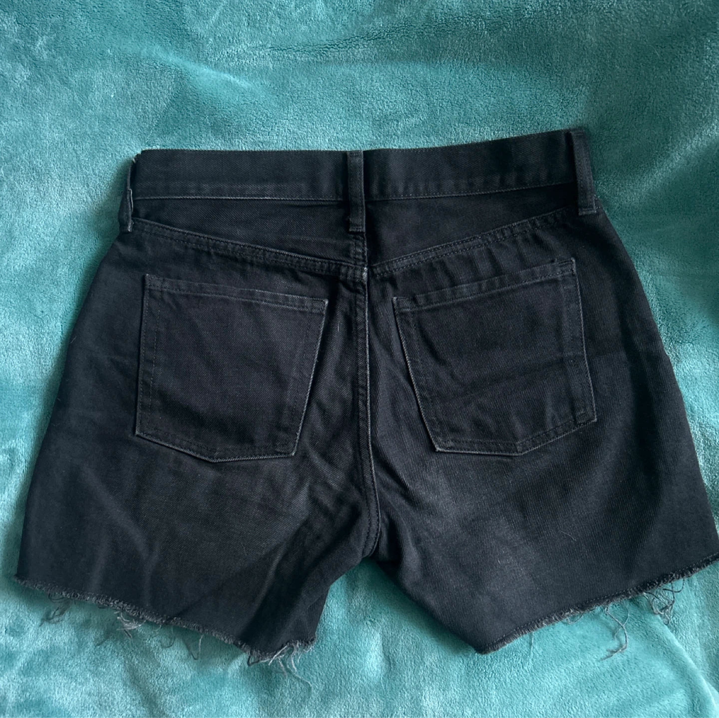 Old Navy Black Distressed Denim Shorts - Size 2 - photo 3