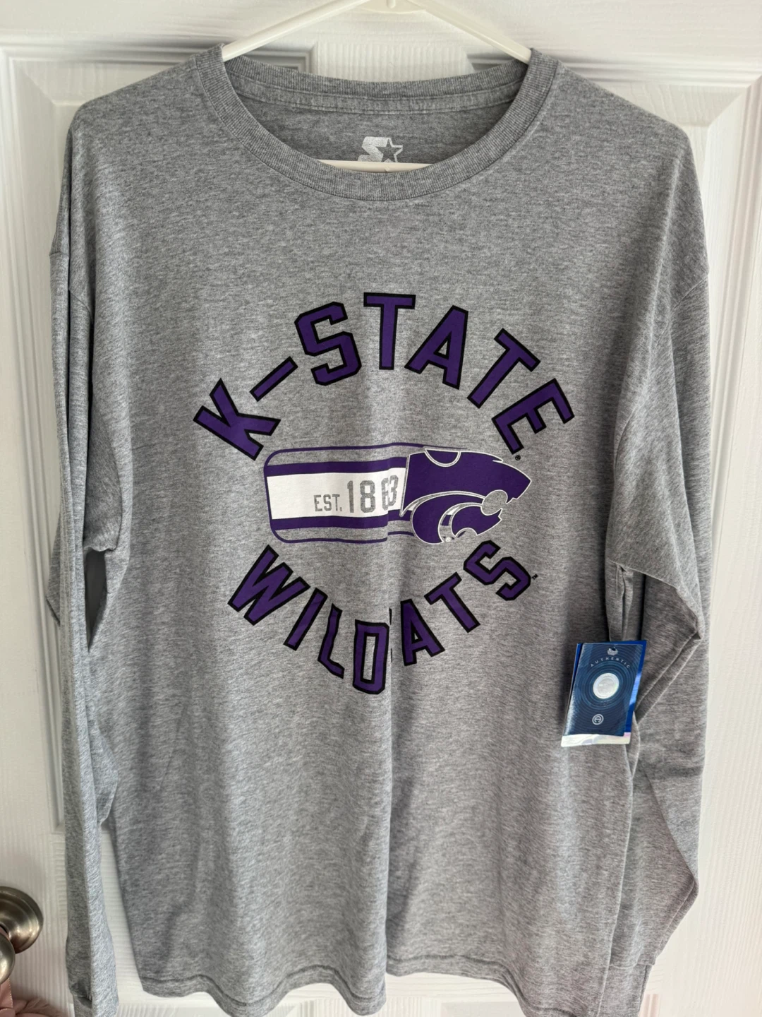 Starter K-State Wildcats Long Sleeve Shirt - L