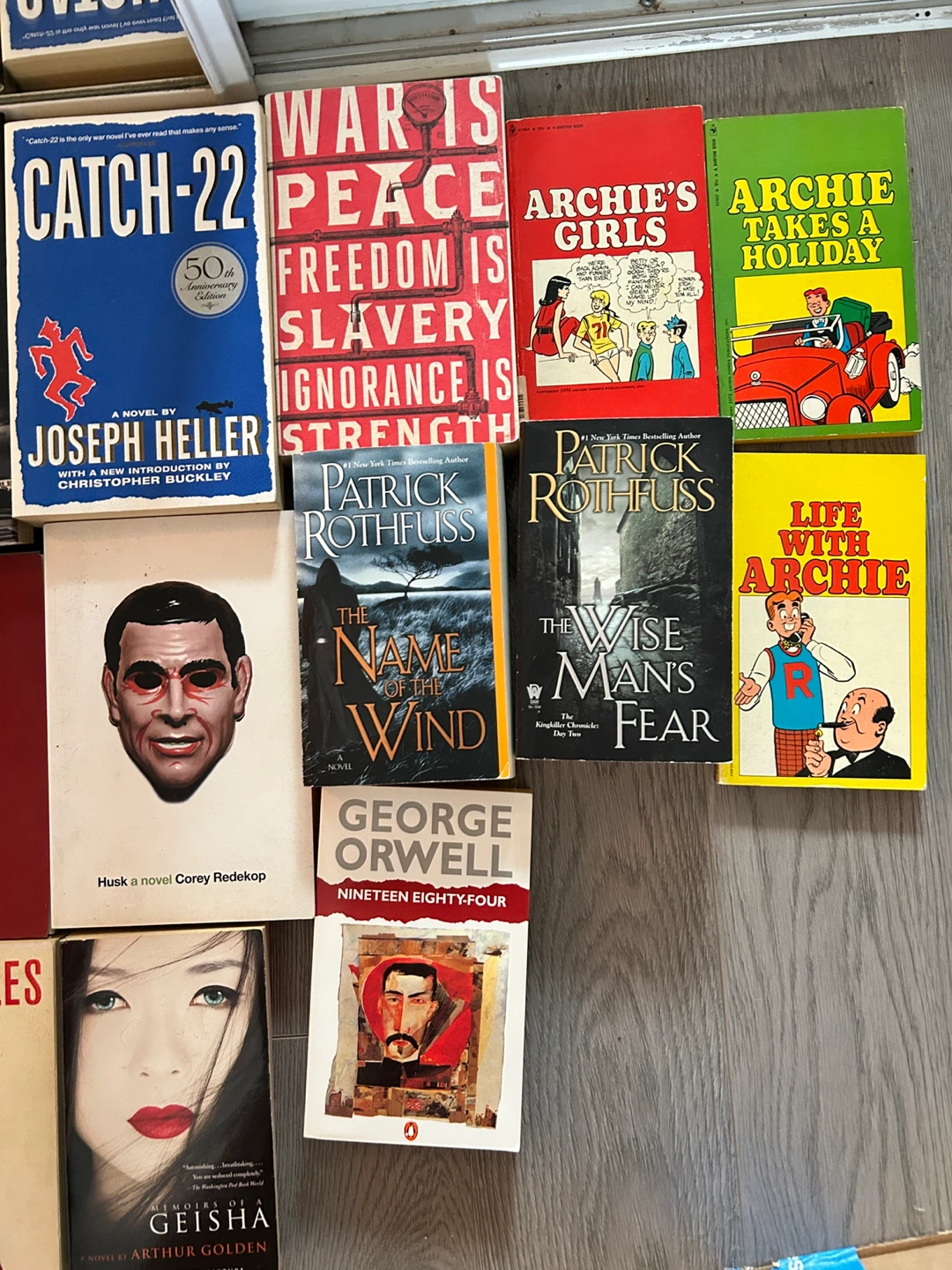 Assorted Novels: Heller, Rothfuss, Orwell & More! All for $50 - photo 3