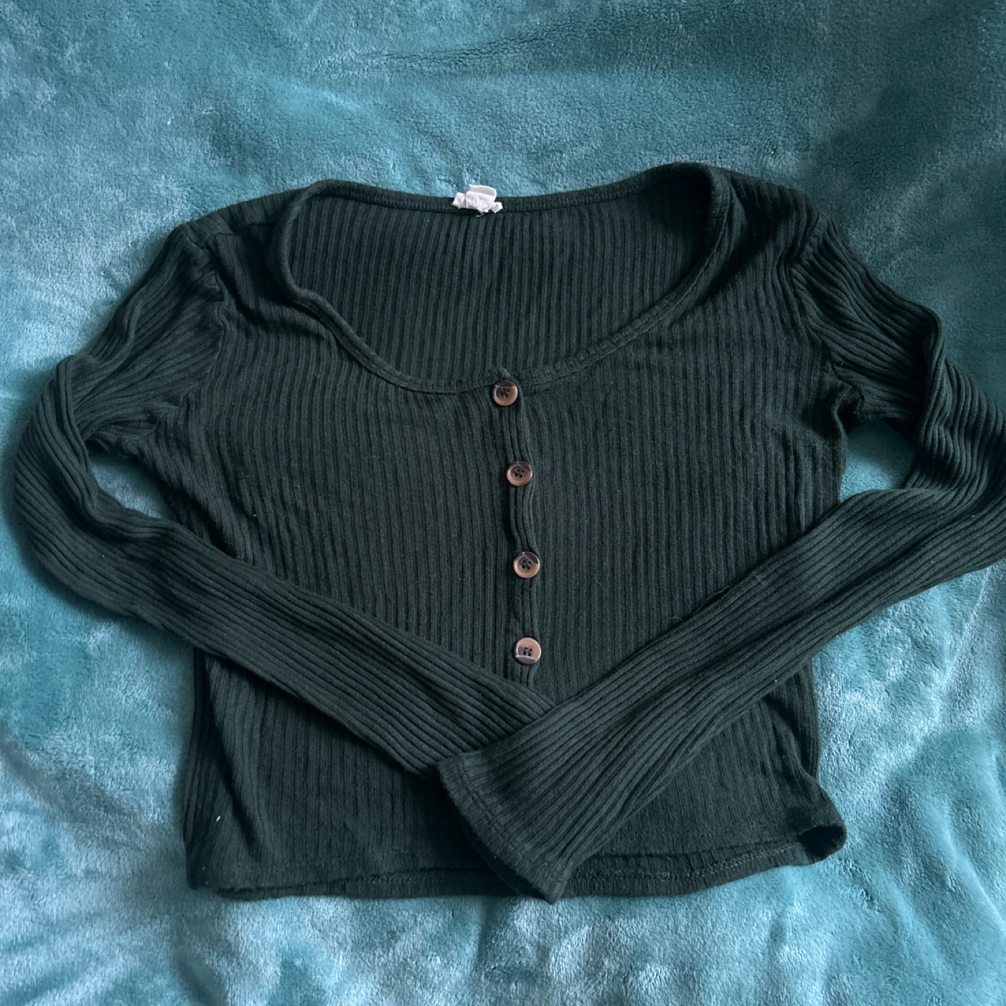 Garage Green Long Sleeve Top