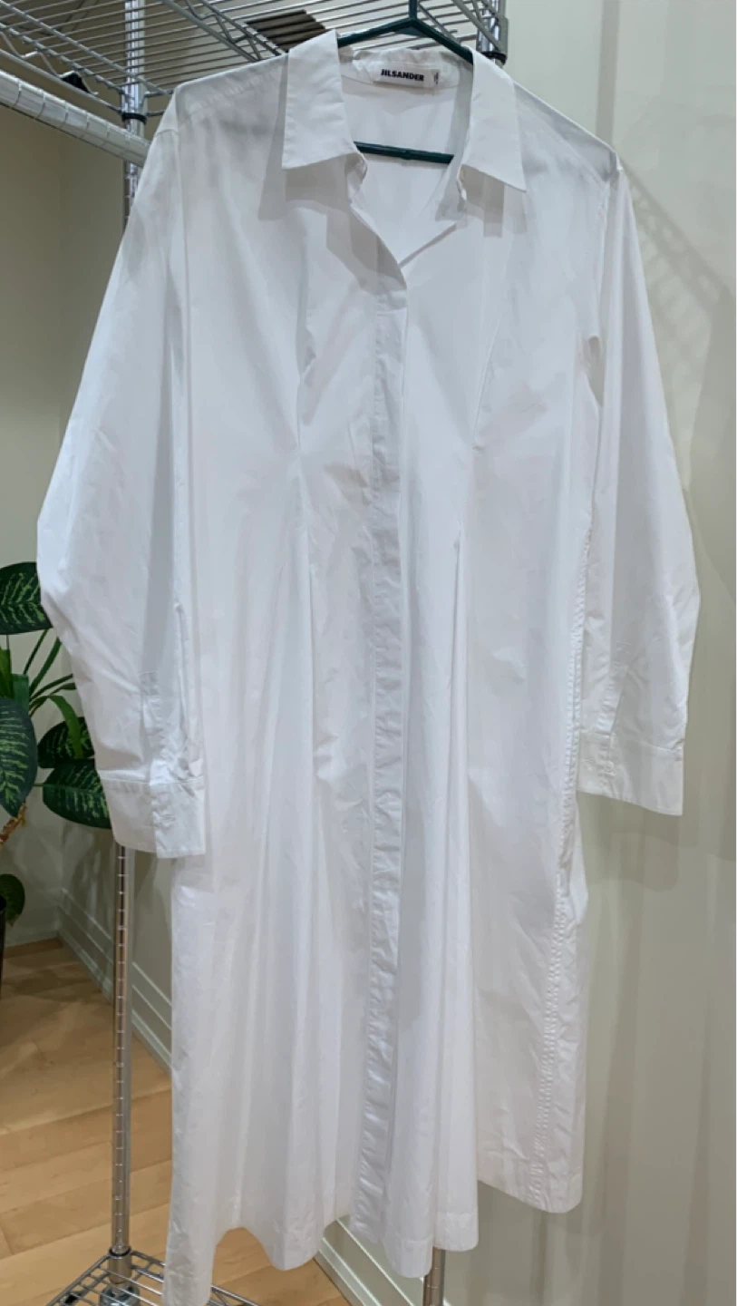 Jil Sander Minimalist White Dress (Size IT 44 / US 8-10)