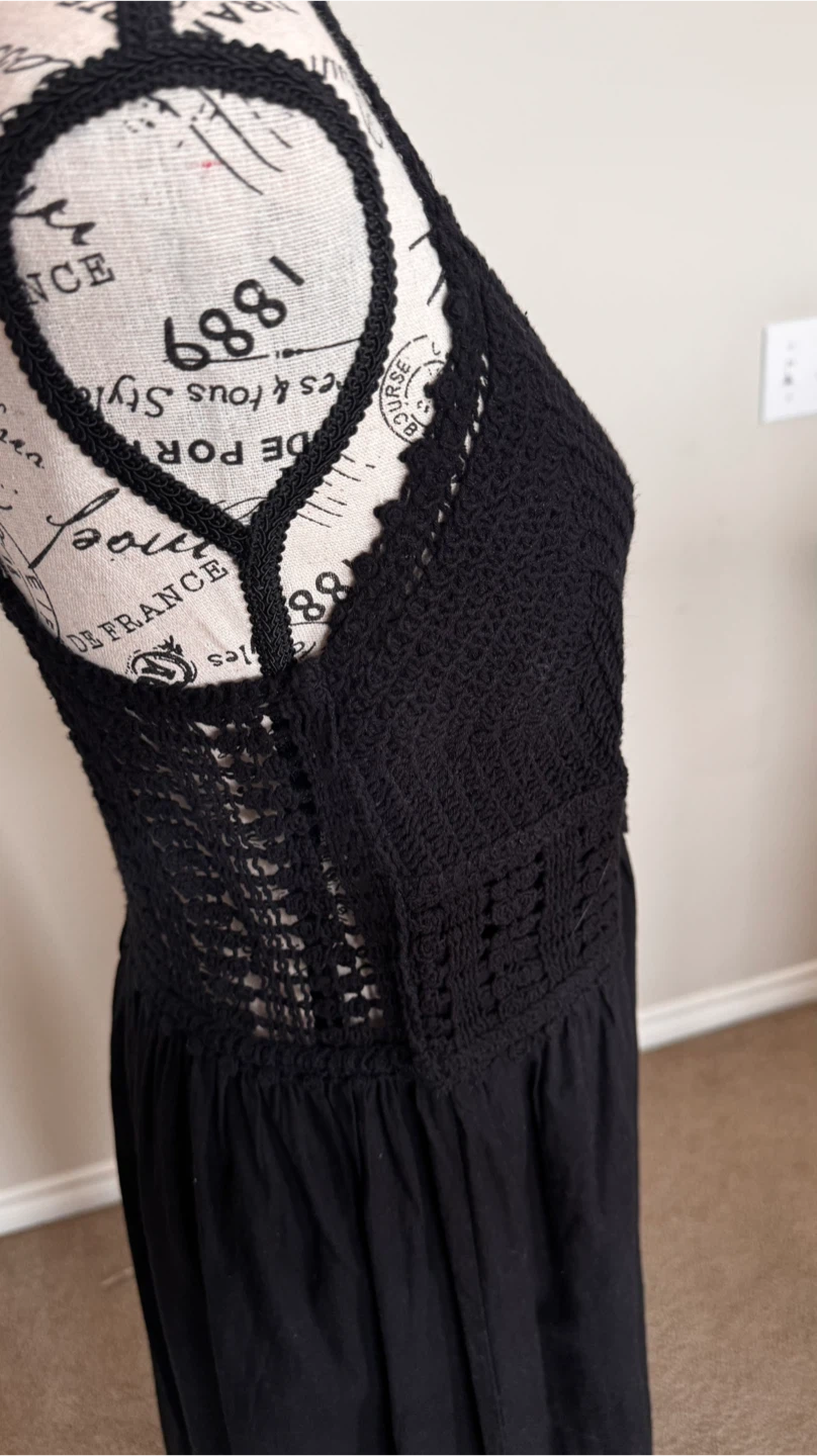 Black Crochet Tank Dress size M - photo 3