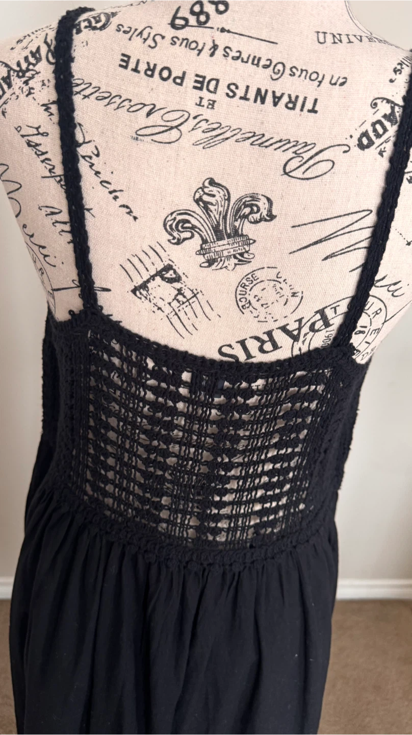 Black Crochet Tank Dress size M - photo 4