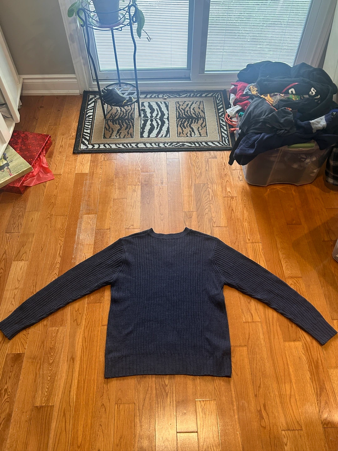 Britches Blue Ribbed V-Neck Sweater - photo 5