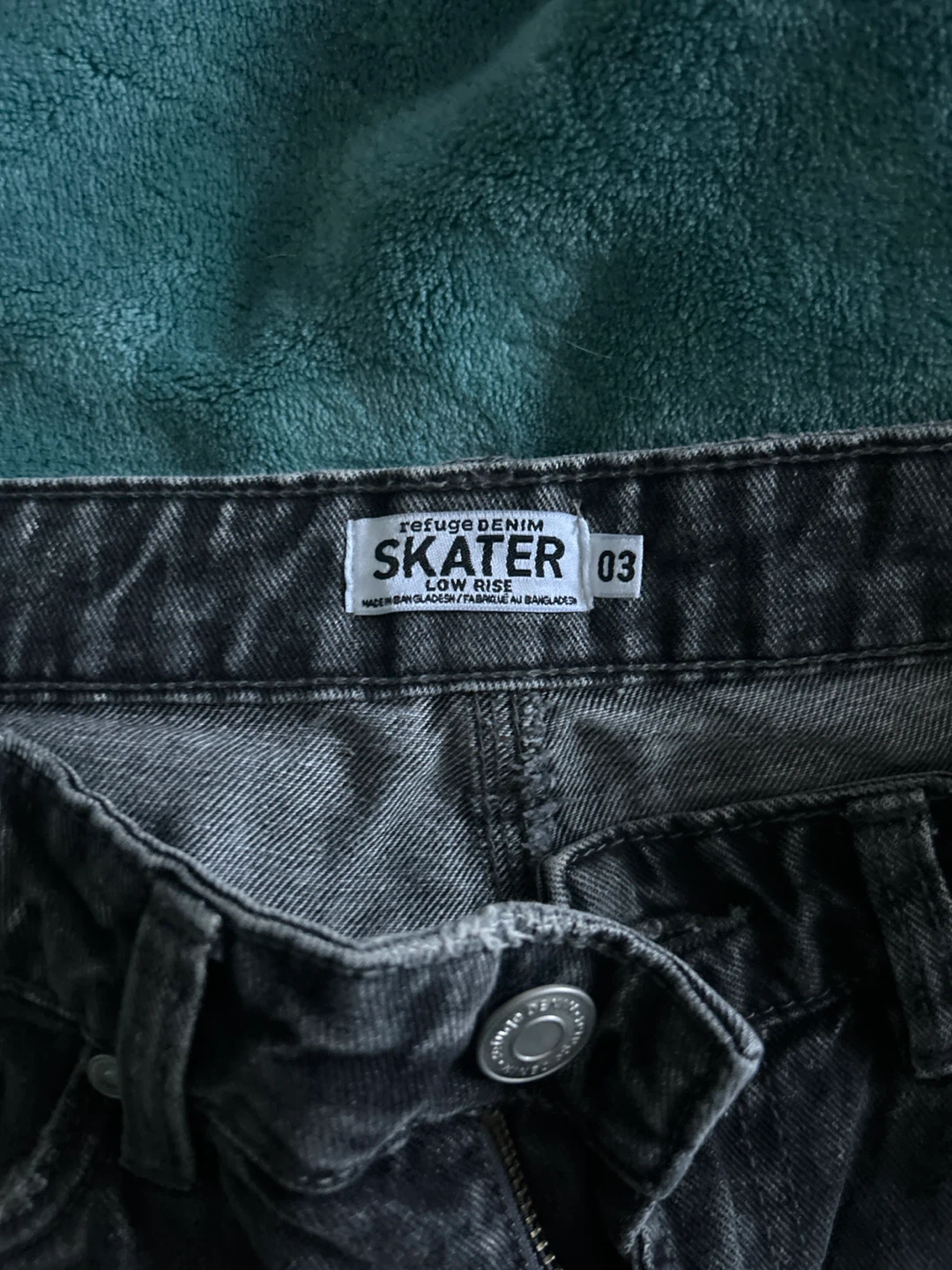 Refuge Denim Grey/Black Skater Jeans - photo 2