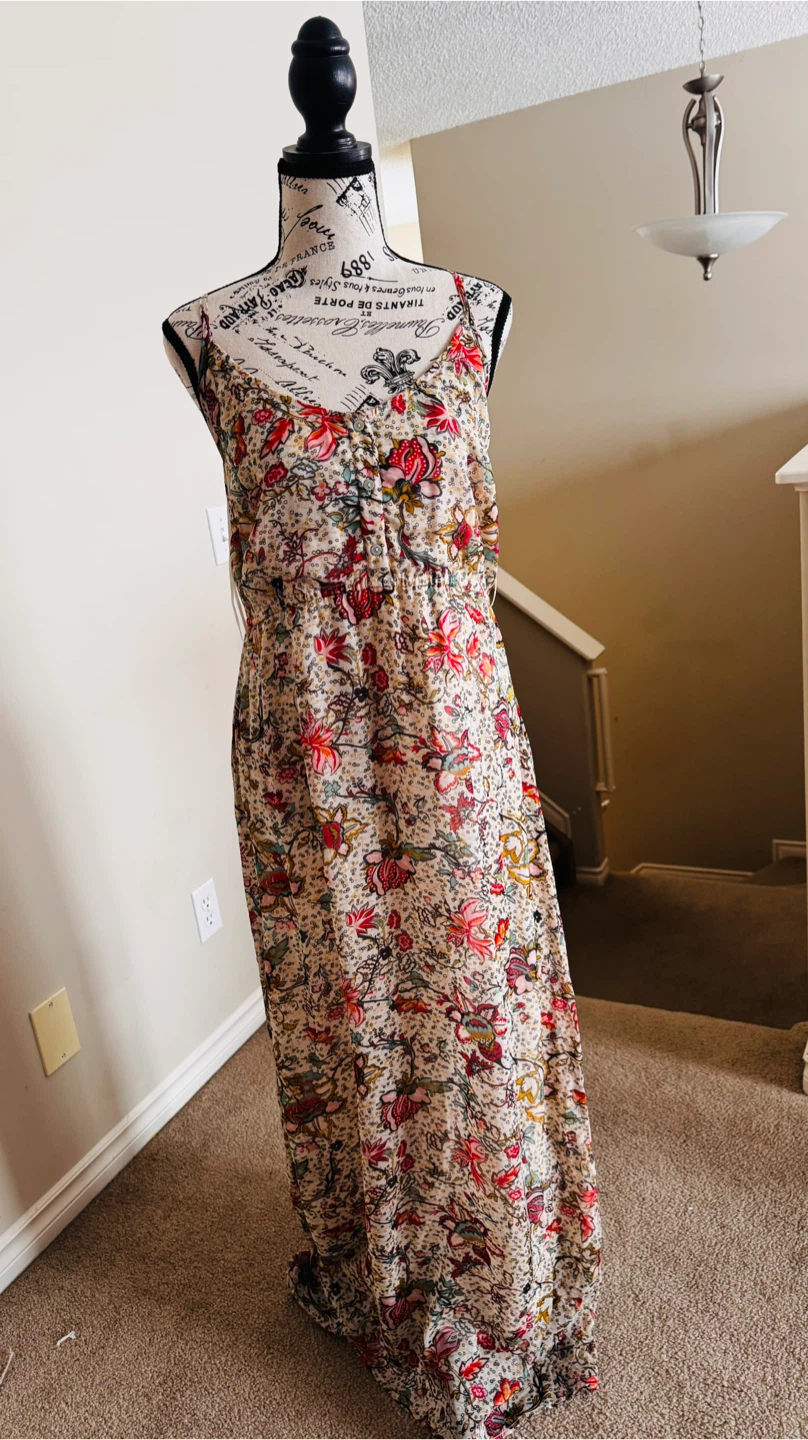 Floral Print Maxi Dress - photo 2