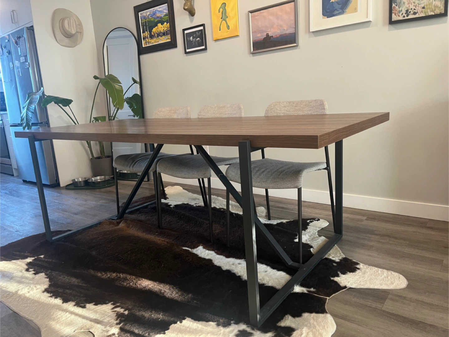 Dining Table - Wood & Metal