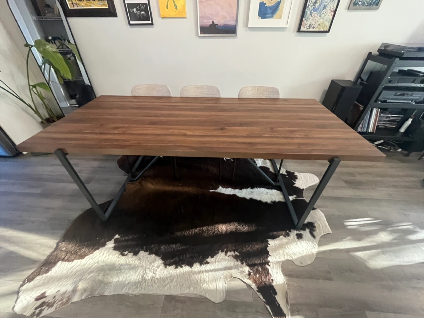 Dining Table - Wood & Metal - photo 2