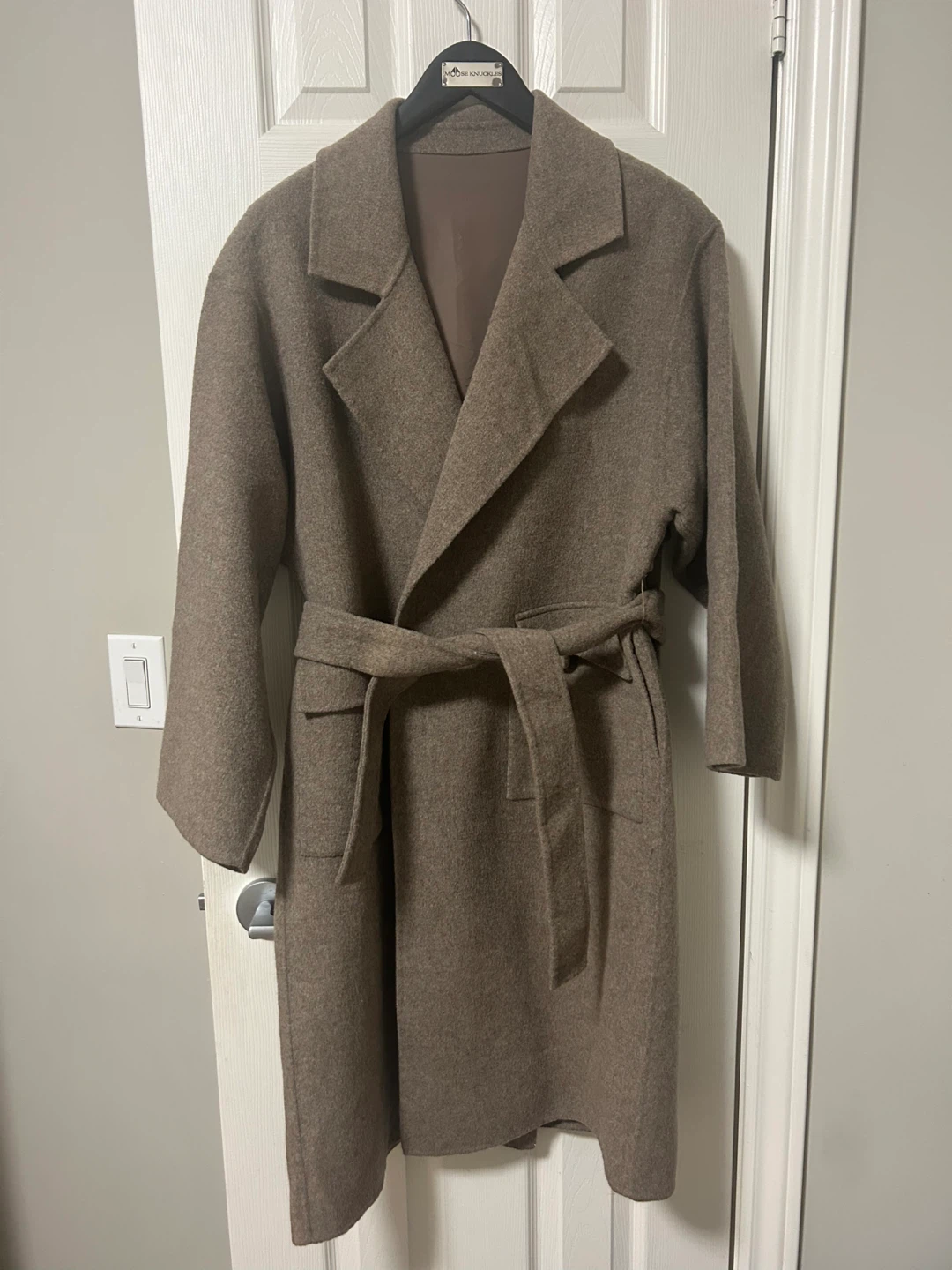 Brown Wool Blend Coat
