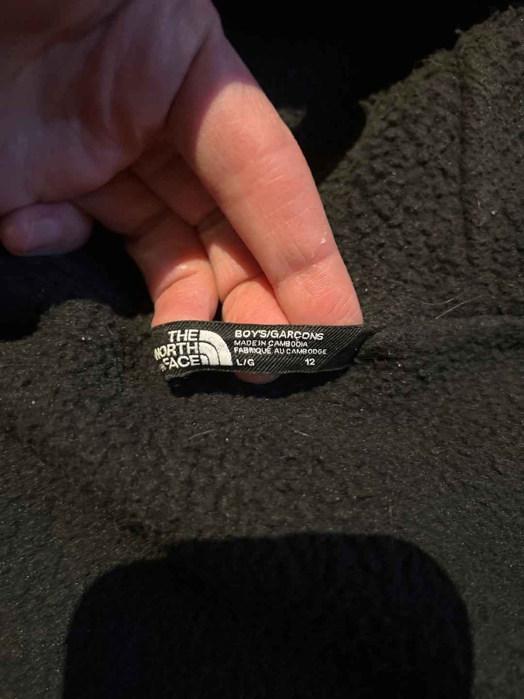 The North Face Boys' Black Jacket - Size L/G - photo 3
