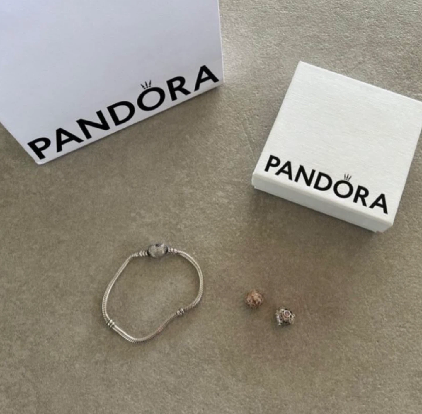 Pandora Bracelet with 2 Charms