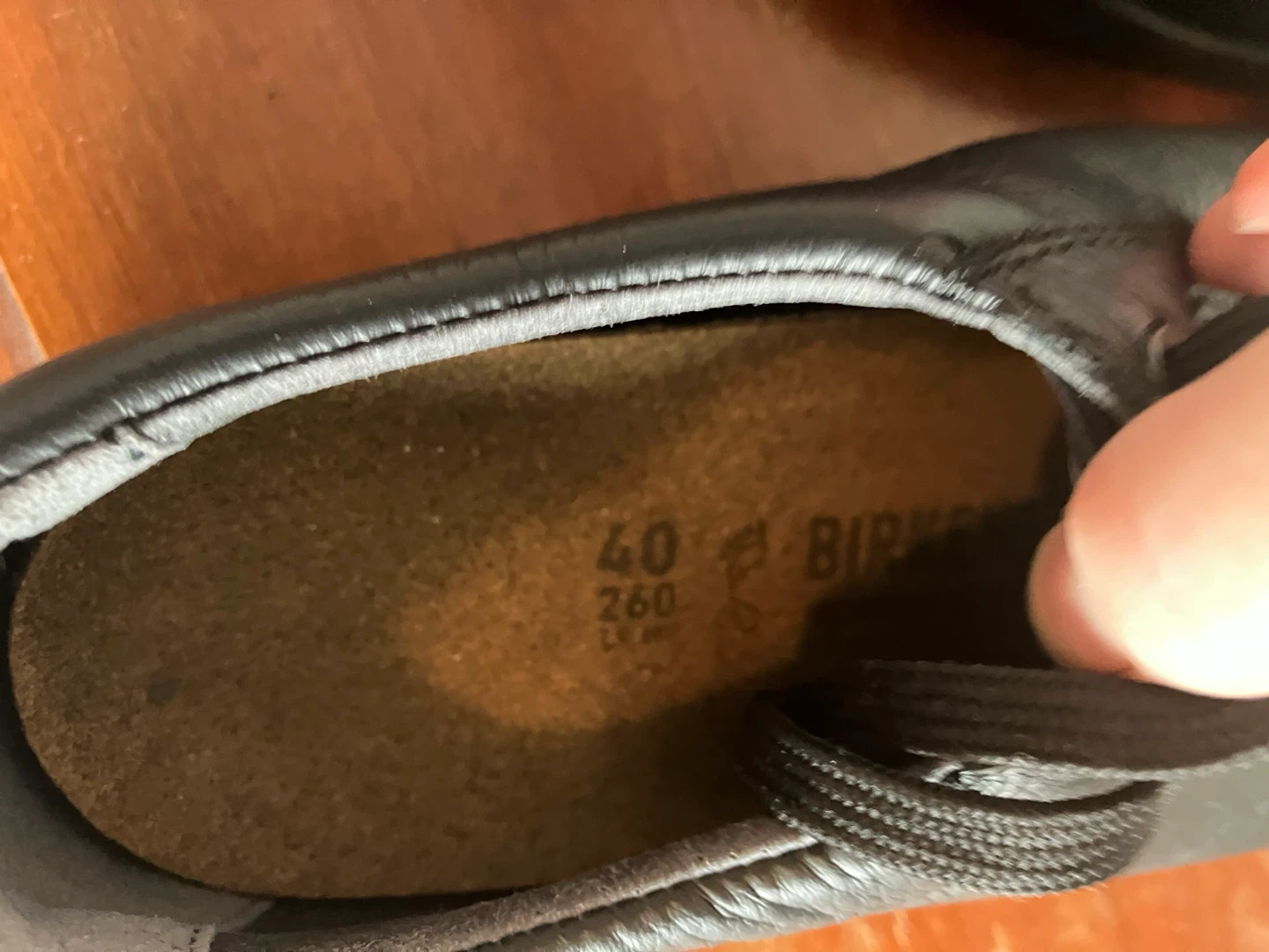 Birkenstock Black Leather Shoes Size 40 - photo 3