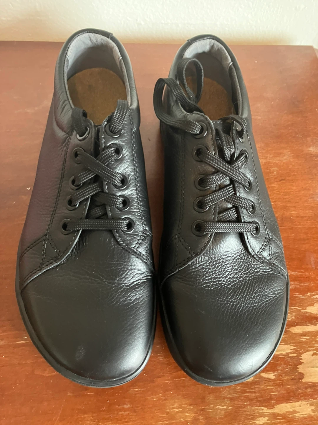 Birkenstock Black Leather Shoes Size 40