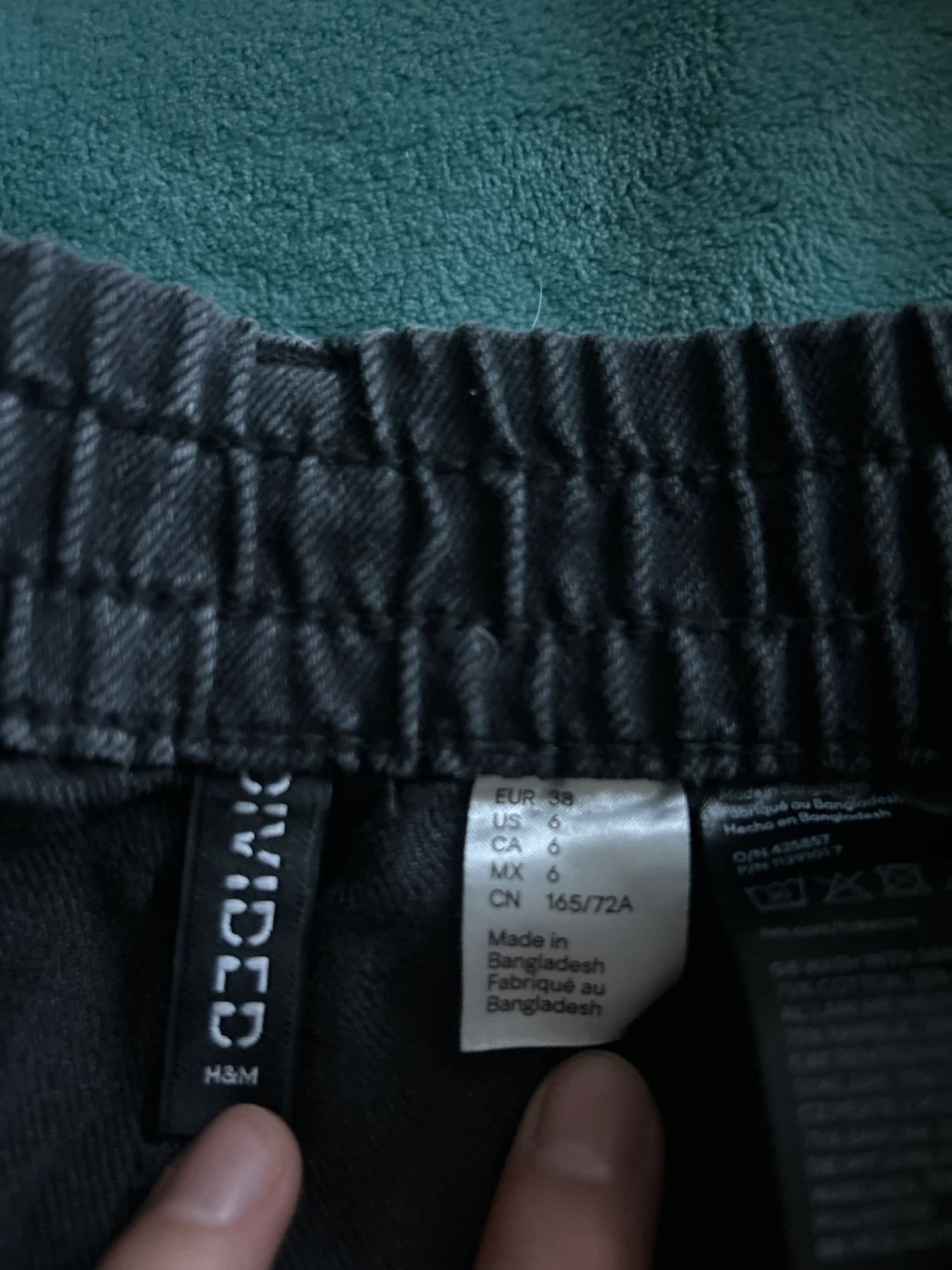 H&M Divided Baggy Black Cargo Pants - photo 2