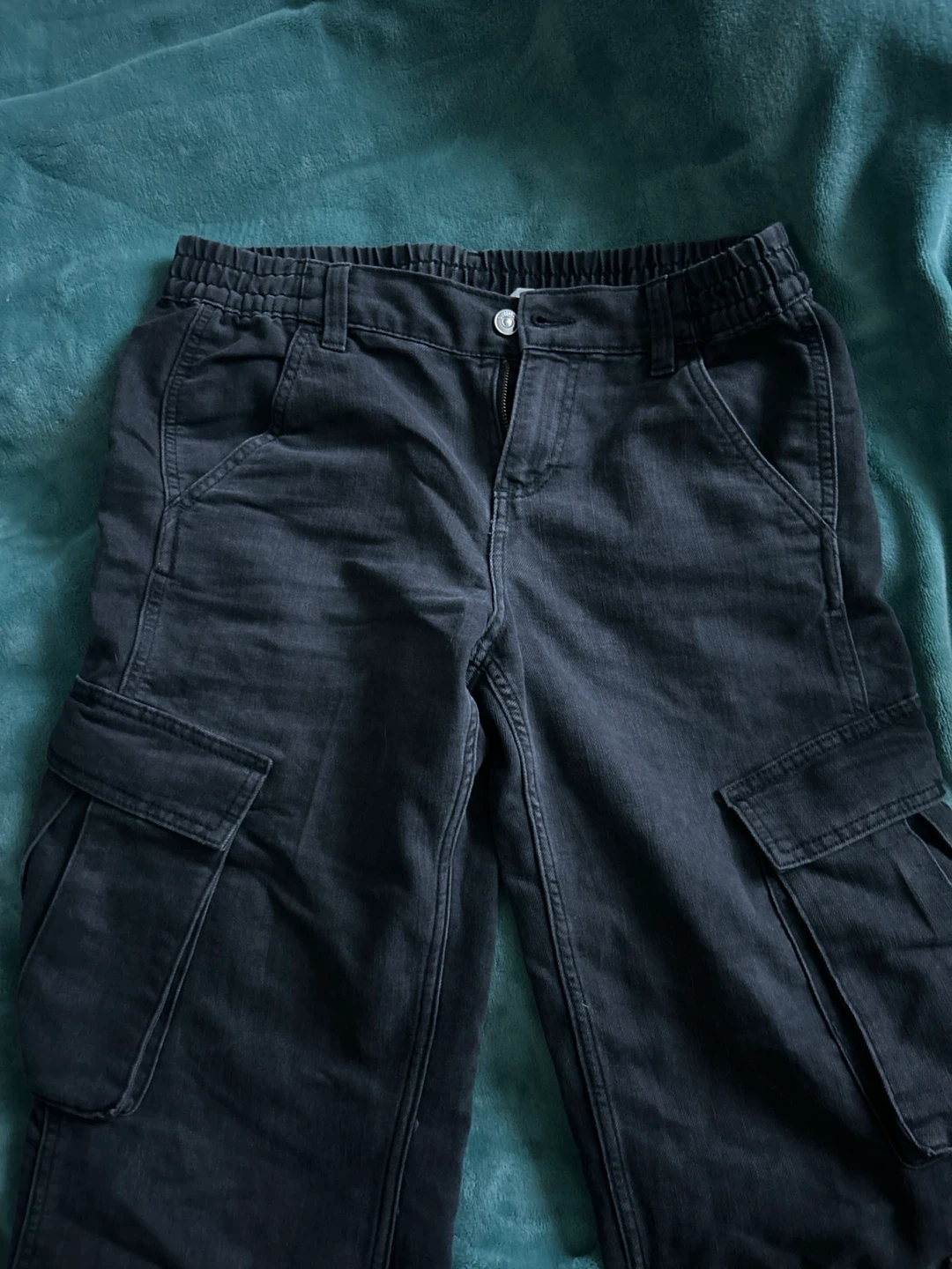 H&M Divided Baggy Black Cargo Pants
