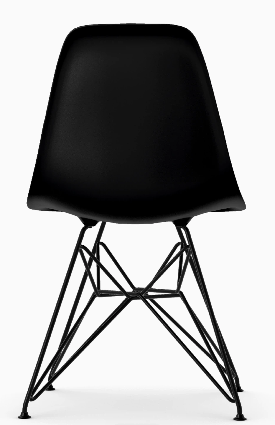 100% Authentic BLACK EAMES MOLDED PLASTIC CHAIR - Two Available - photo 3
