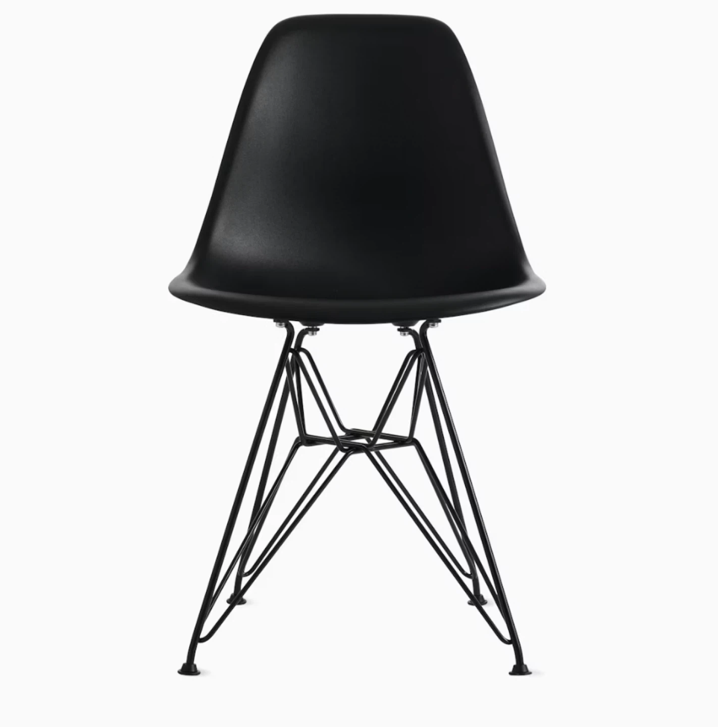 100% Authentic BLACK EAMES MOLDED PLASTIC CHAIR - Two Available - photo 4