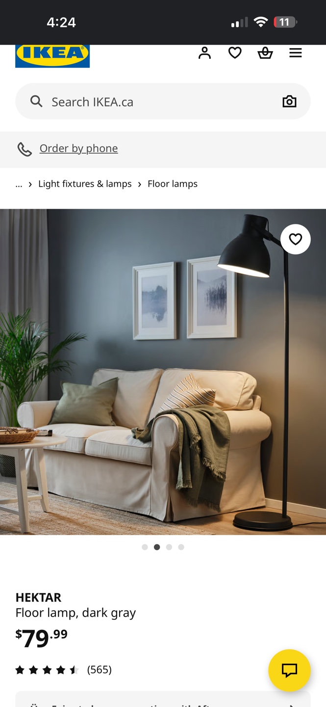 IKEA Hektar Floor Lamp - Dark Gray - photo 2