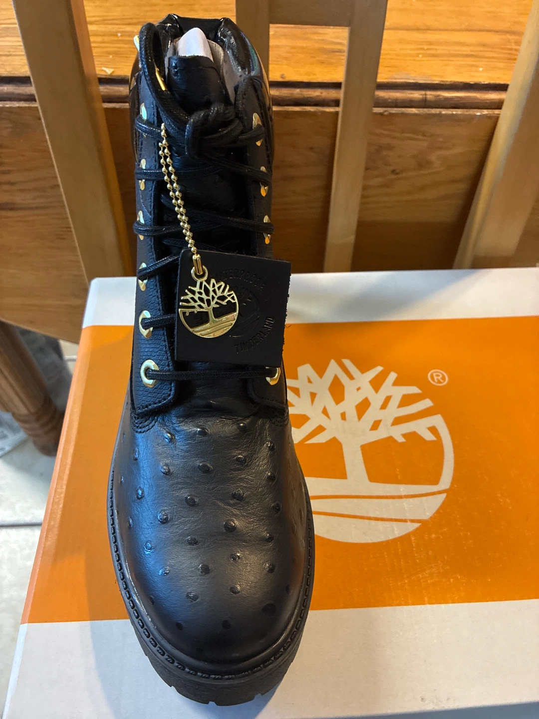 Timberland New Black Leather Boots
