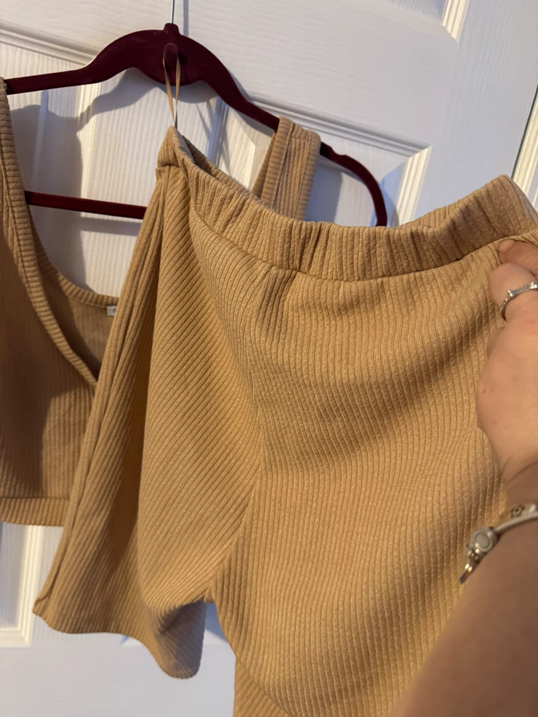 Fashion Nova Tan Ribbed 3-Piece Set - photo 3