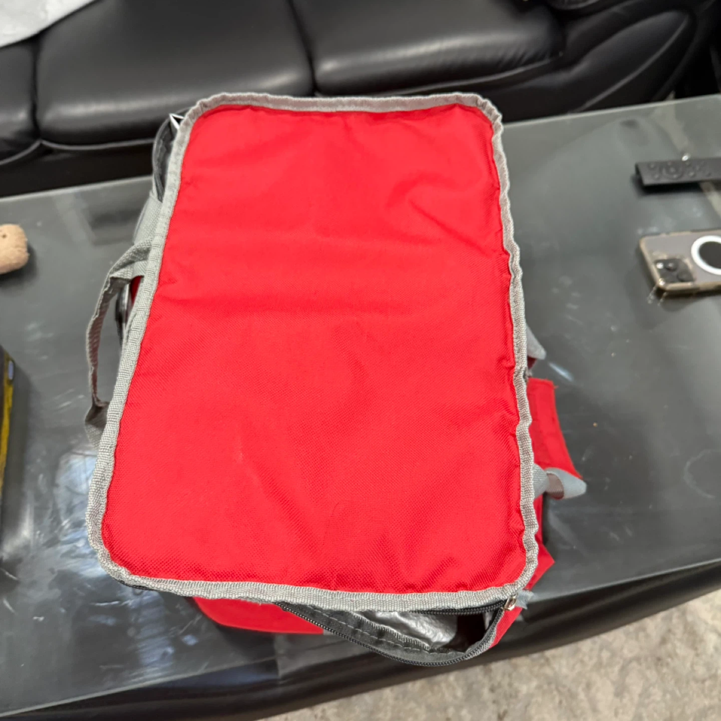 Red Insulated Lunch Bag - photo 3