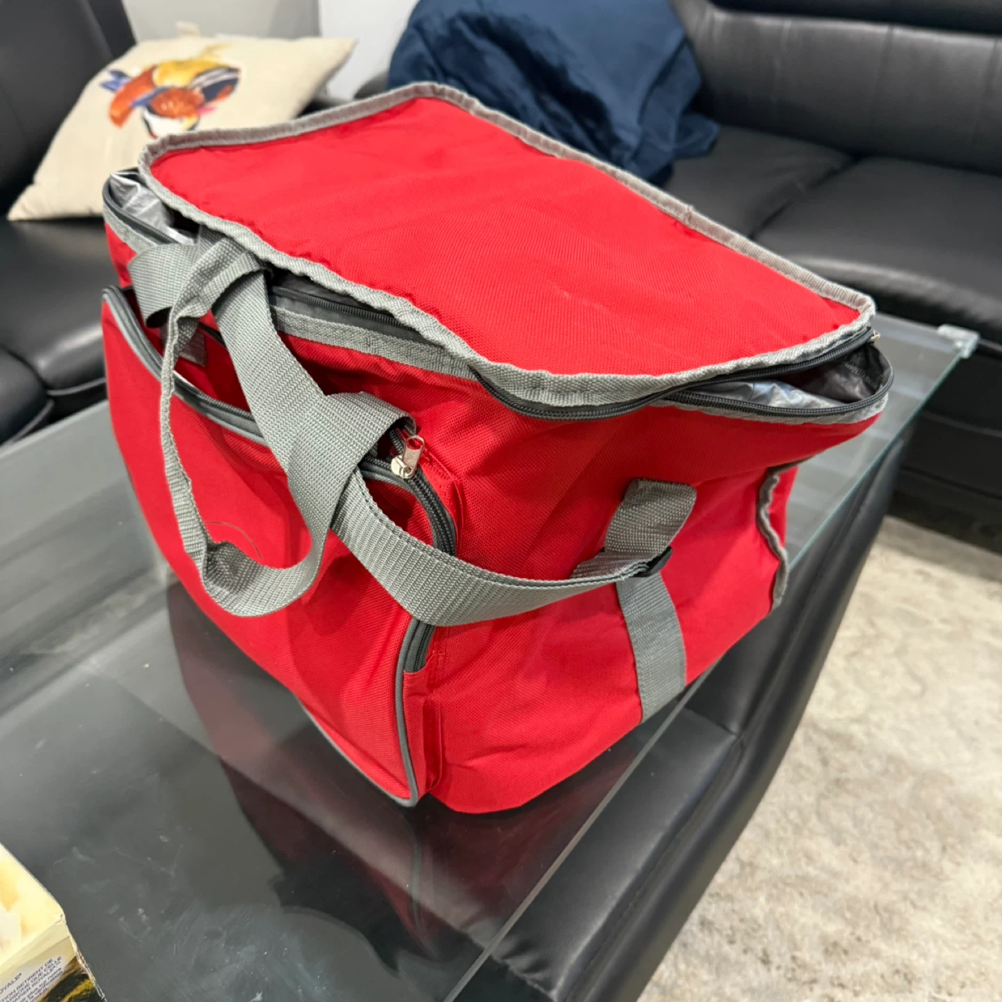 Red Insulated Lunch Bag