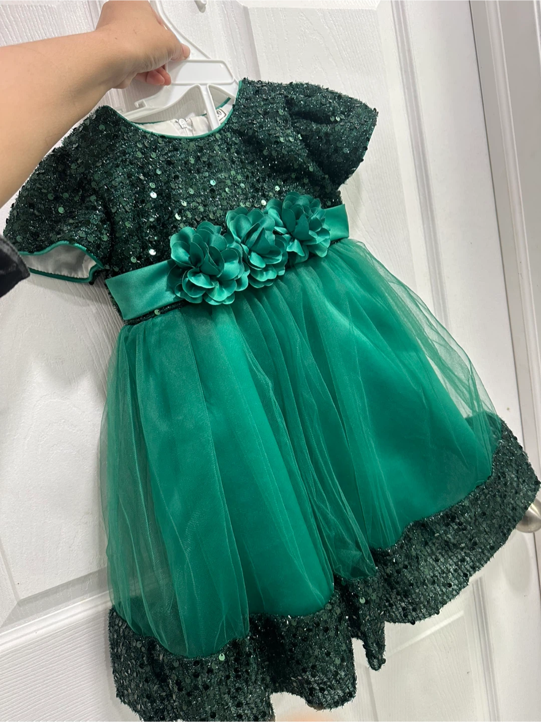Green Sequin Dress - Size 4