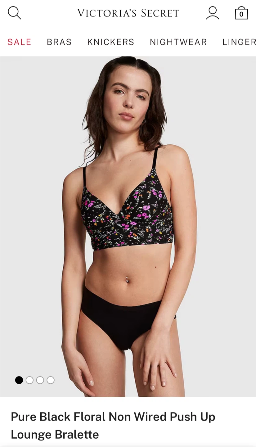 Victoria's Secret PINK Wireless Push-Up Lounge Bralette