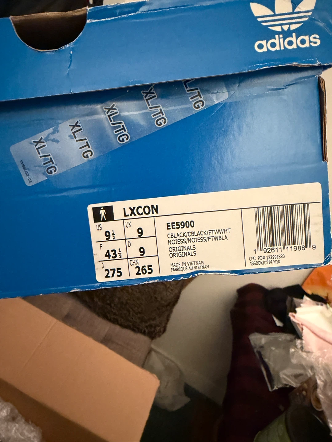 Adidas LXCON EE5900 Black, US 9.5 - photo 3