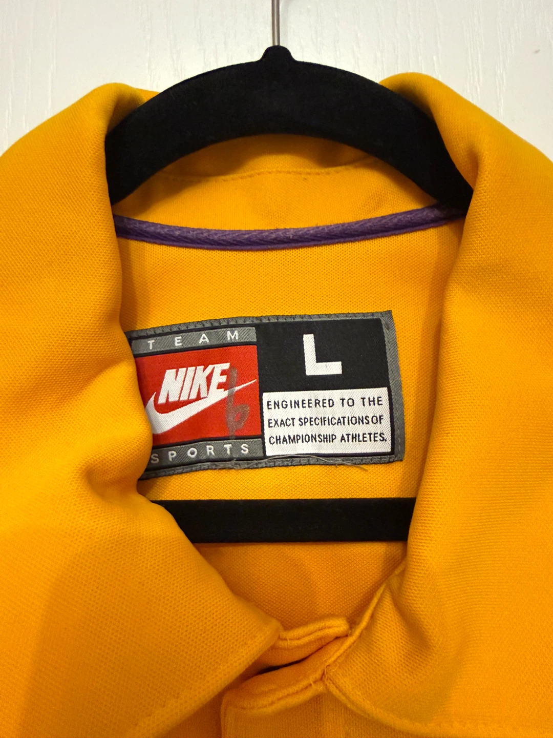 Nike Lakers Button Up Shirt Warm Up Jersey- Size L - photo 3