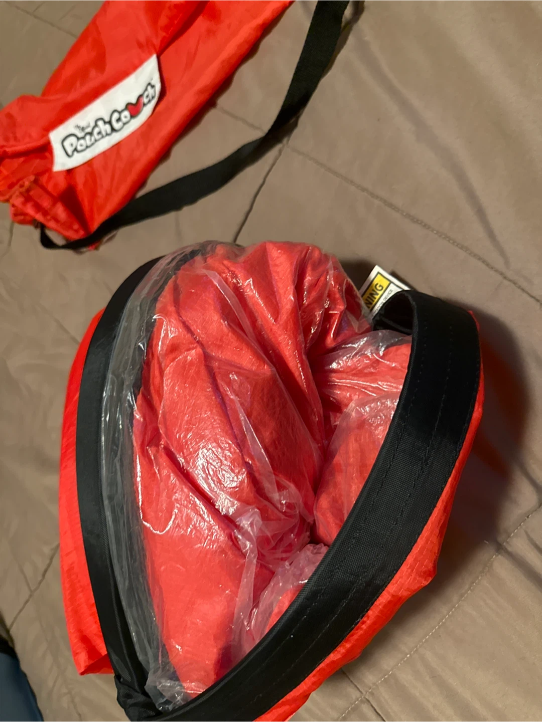 Pouch Couch - Inflatable Lounger - Red - photo 4