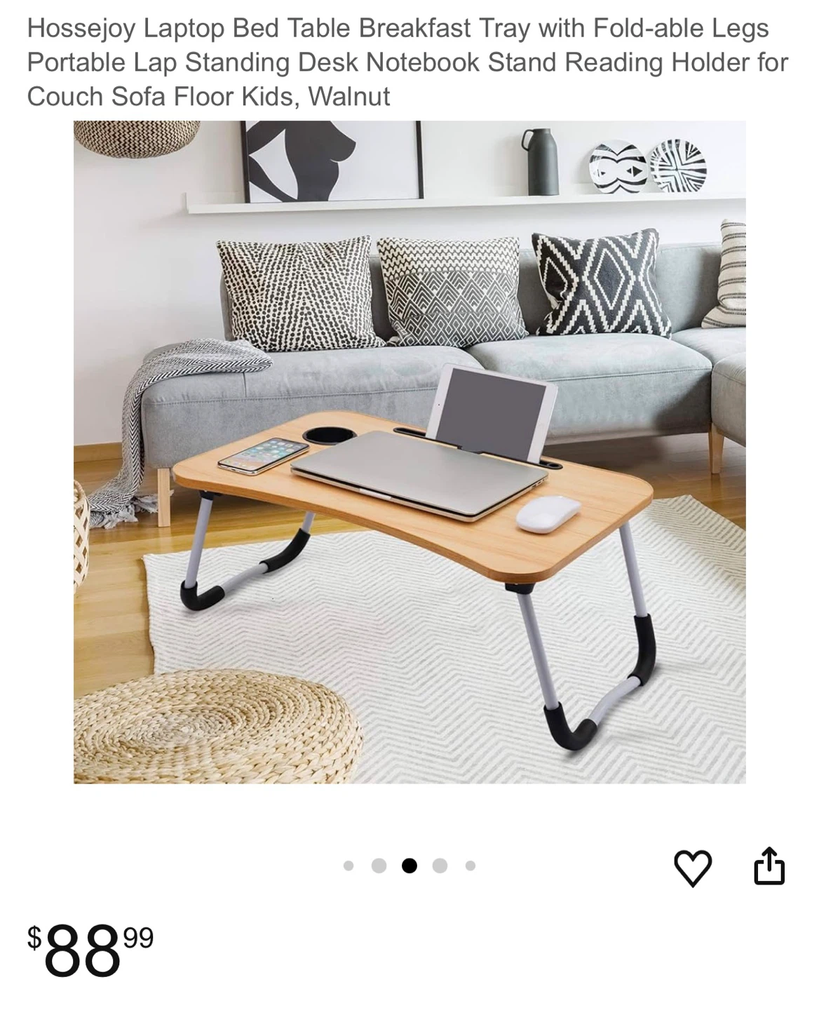 Hossejoy Laptop Bed Table - Portable Desk - photo 4