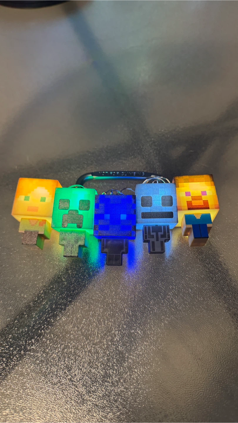 Minecraft Character Head Lights