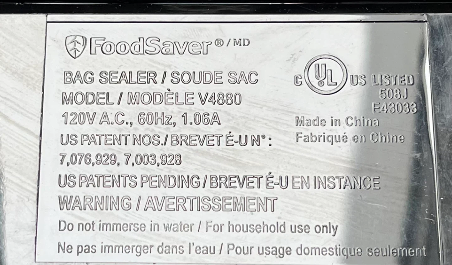 FoodSaver V4880 Vacuum Bag Sealer - photo 4