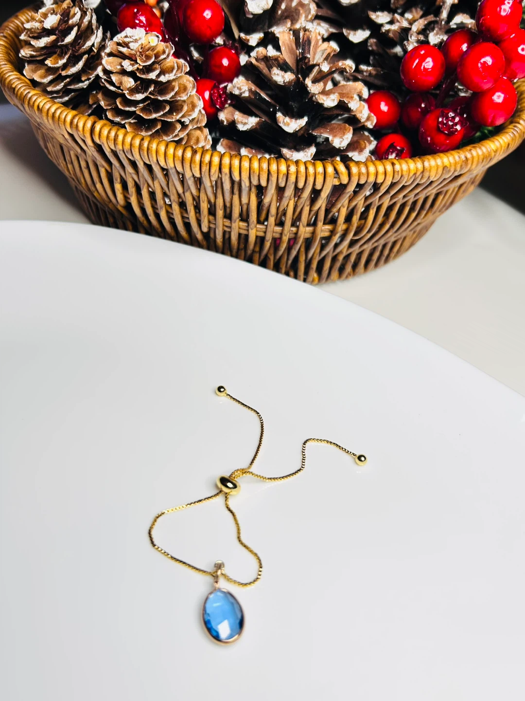 Blue Gemstone Gold Bracelet - photo 3