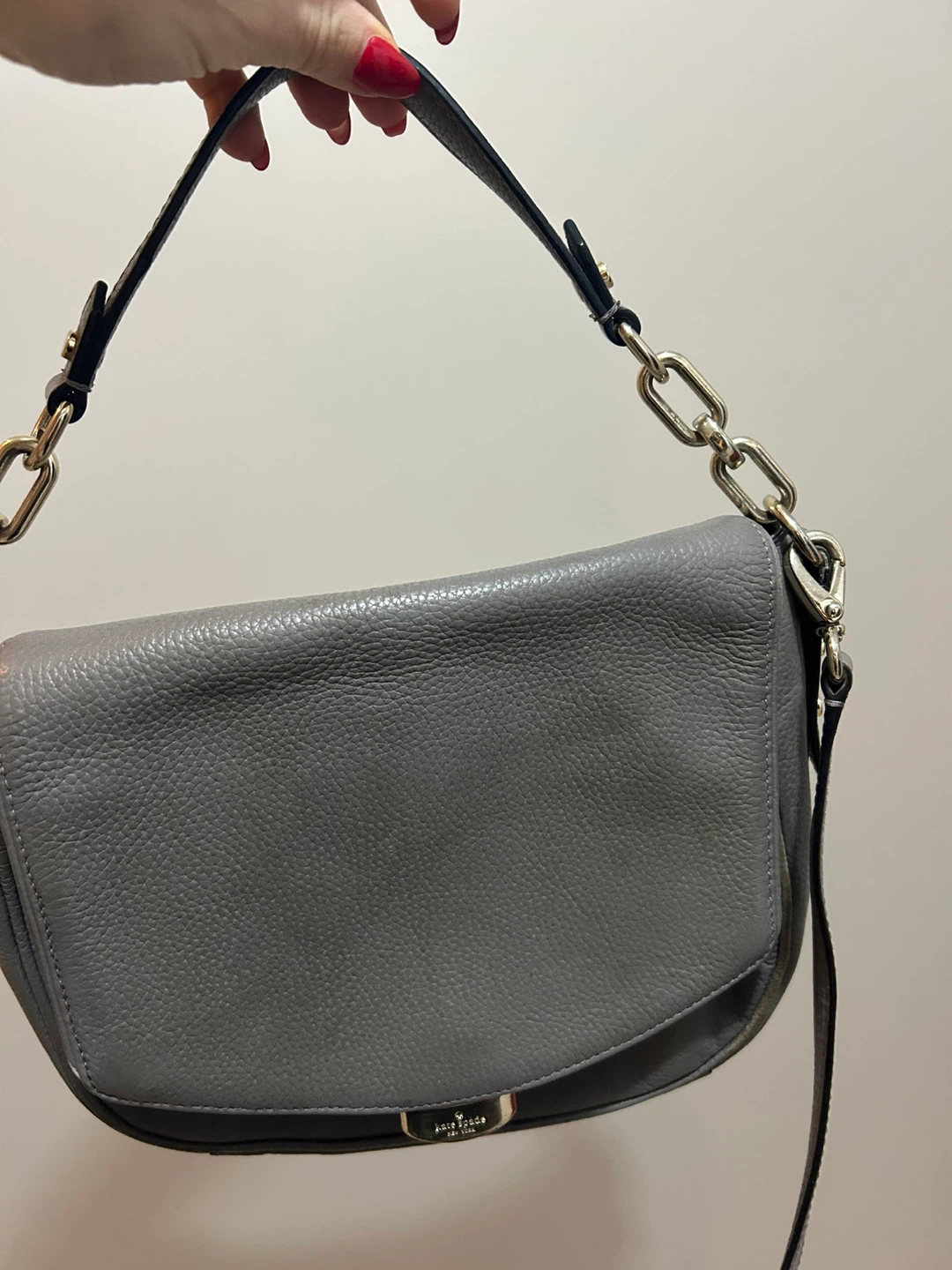 Kate Spade Grey Leather Shoulder Bag - photo 3