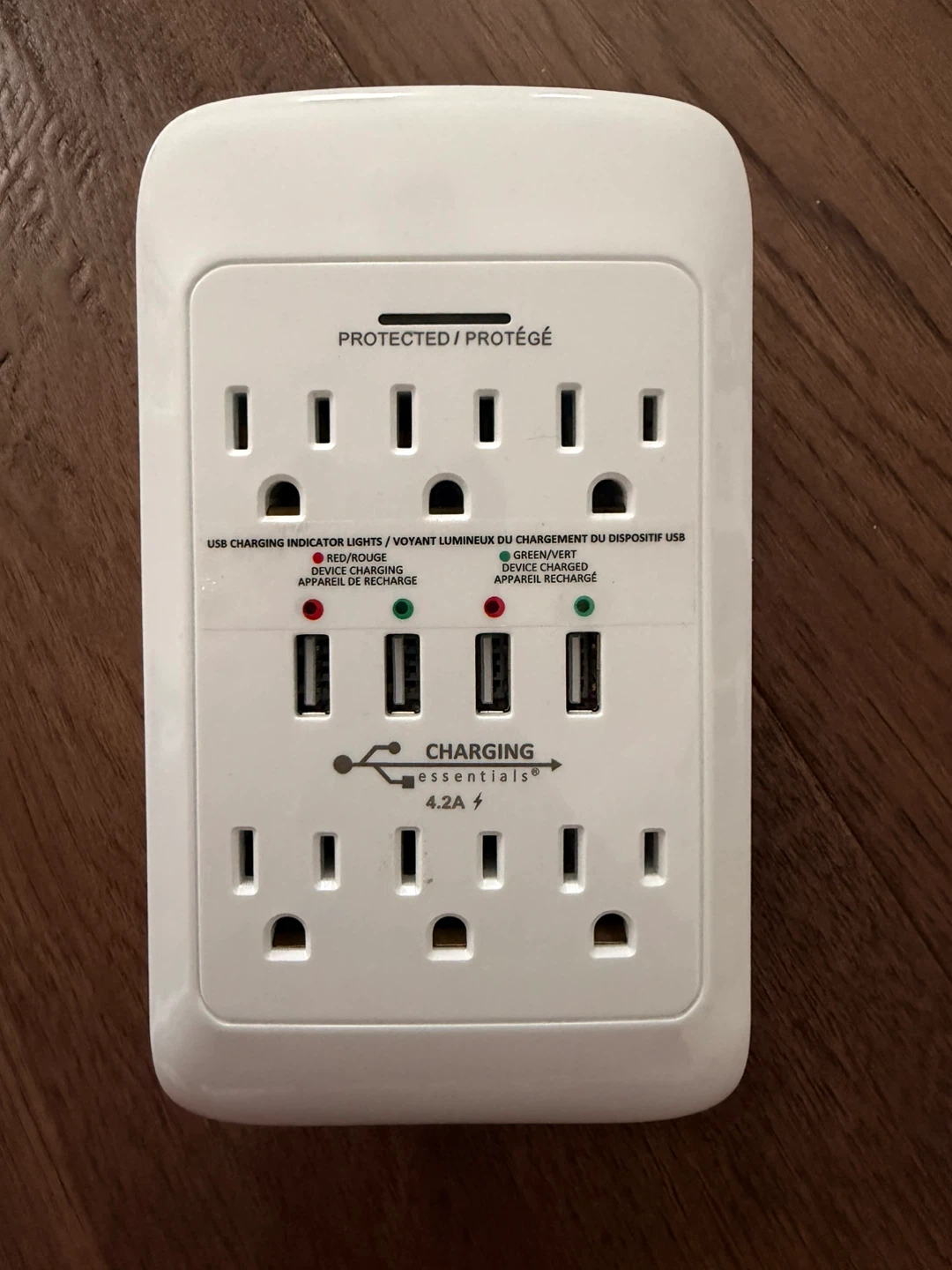 Surge Protector Wall Outlet with USB Ports