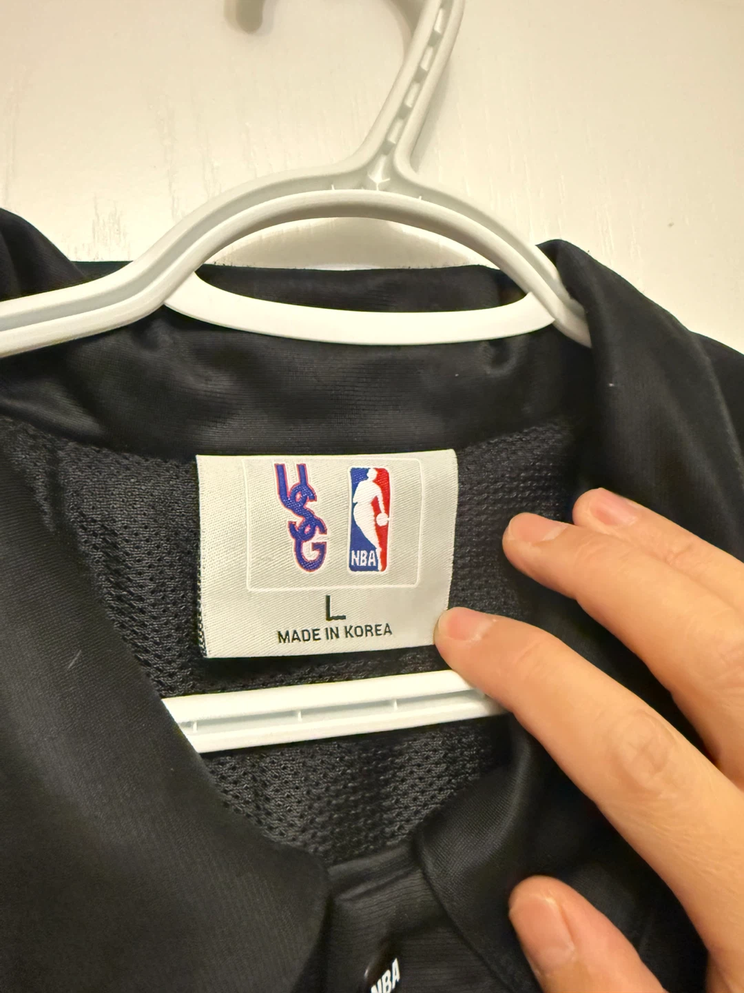 USG NBA Spurs Black Warm Up Jersey - Size L - photo 3