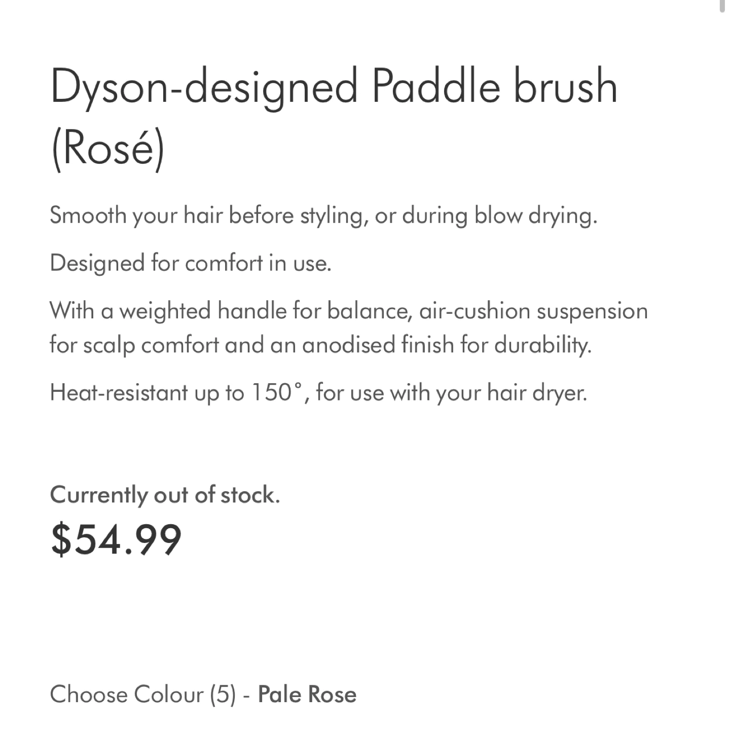 Dyson Detangling Comb & Heat Resistant Paddle Hair Brush - photo 3