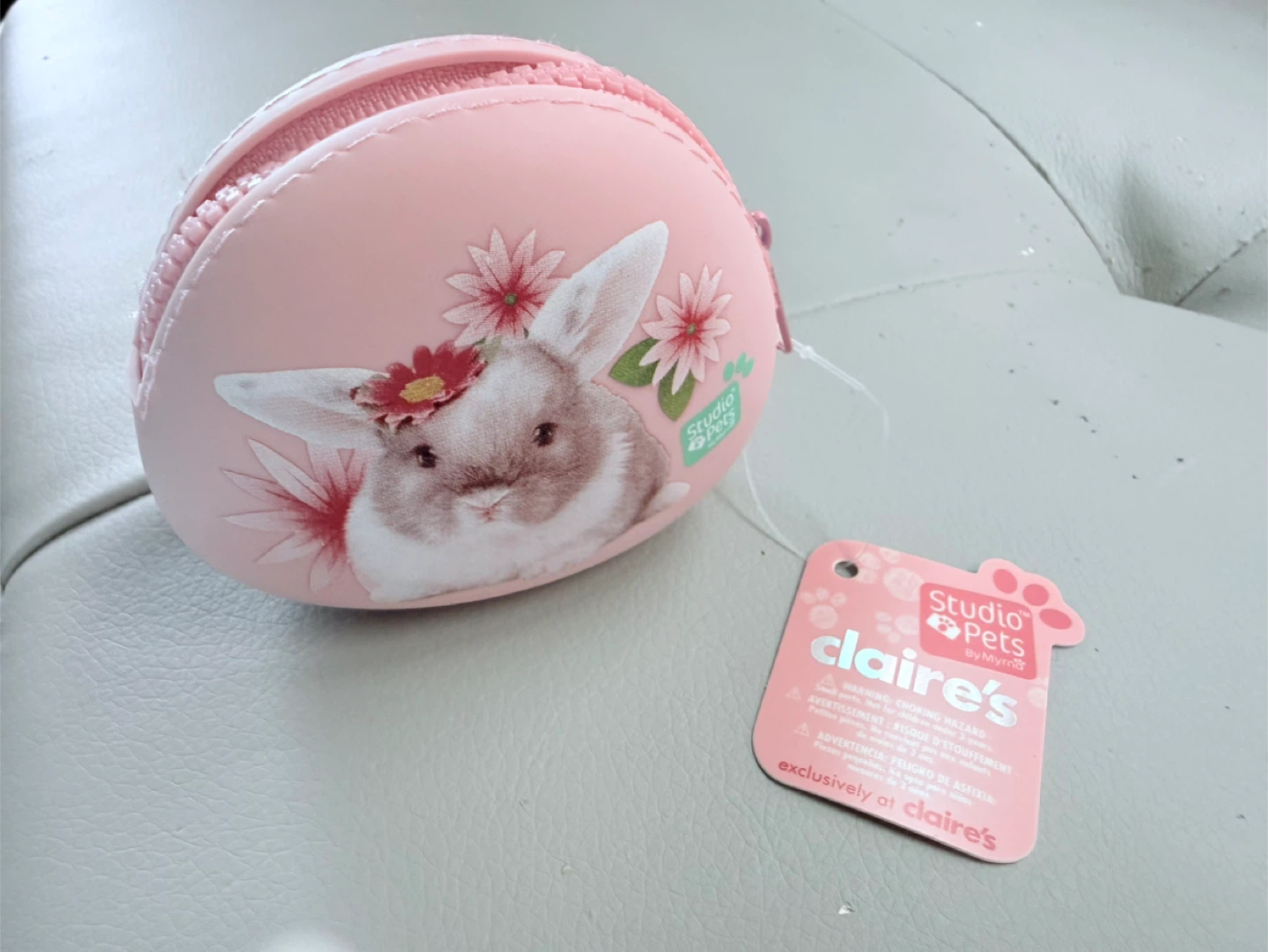 Bunny bubble coin purse girly print - photo 3