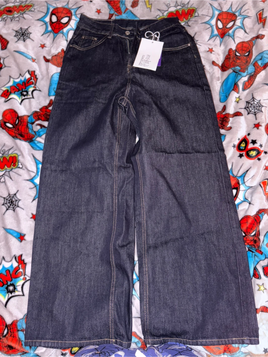 Wide Leg Jeans - Denim