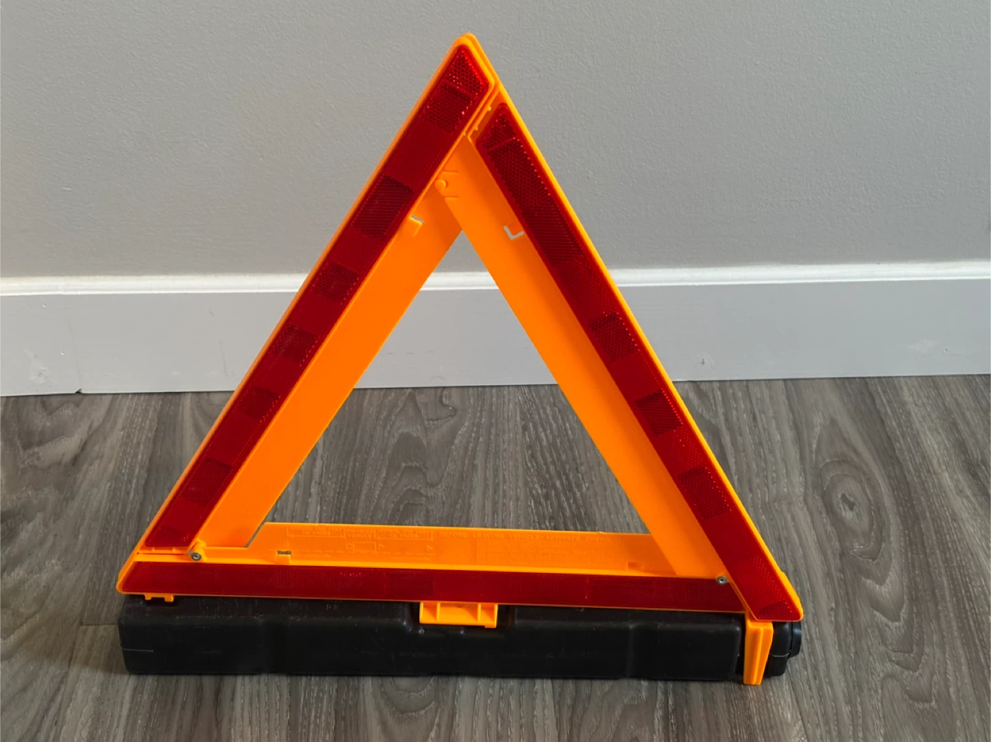 Emergency Warning Triangle Kit with Case - Orange/Red - photo 2