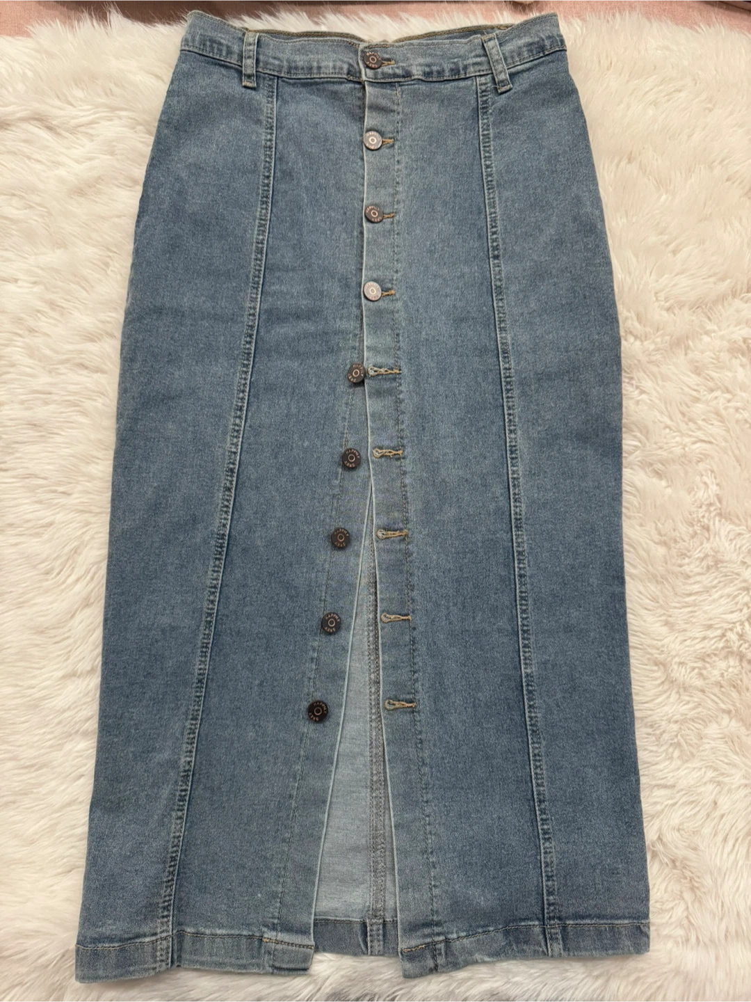 Happily Grey Denim Skirt - Size 5/26