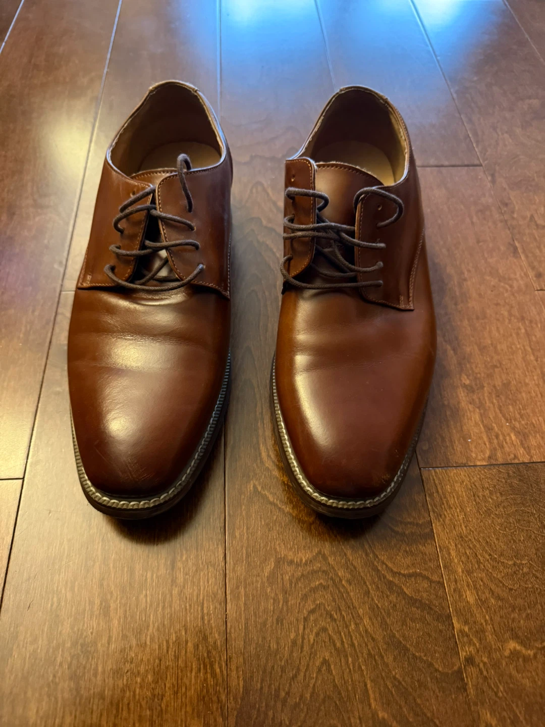 Joseph Abboud Brown Leather Dress Shoes