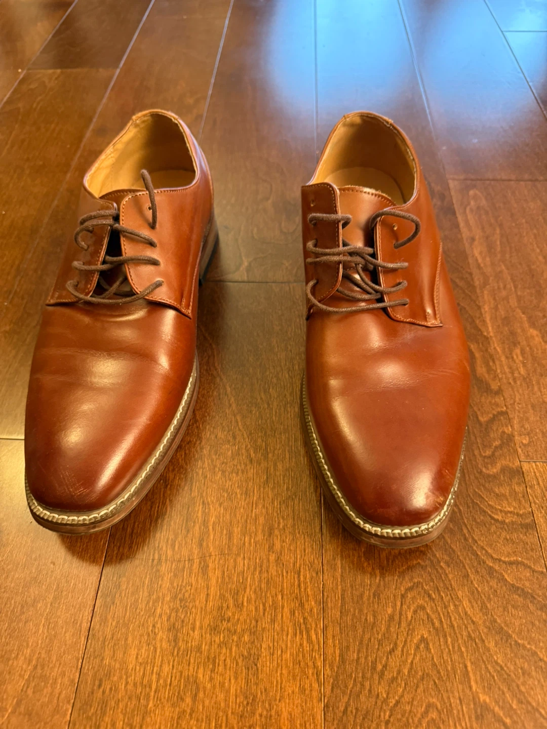 Joseph Abboud Brown Leather Dress Shoes - photo 2