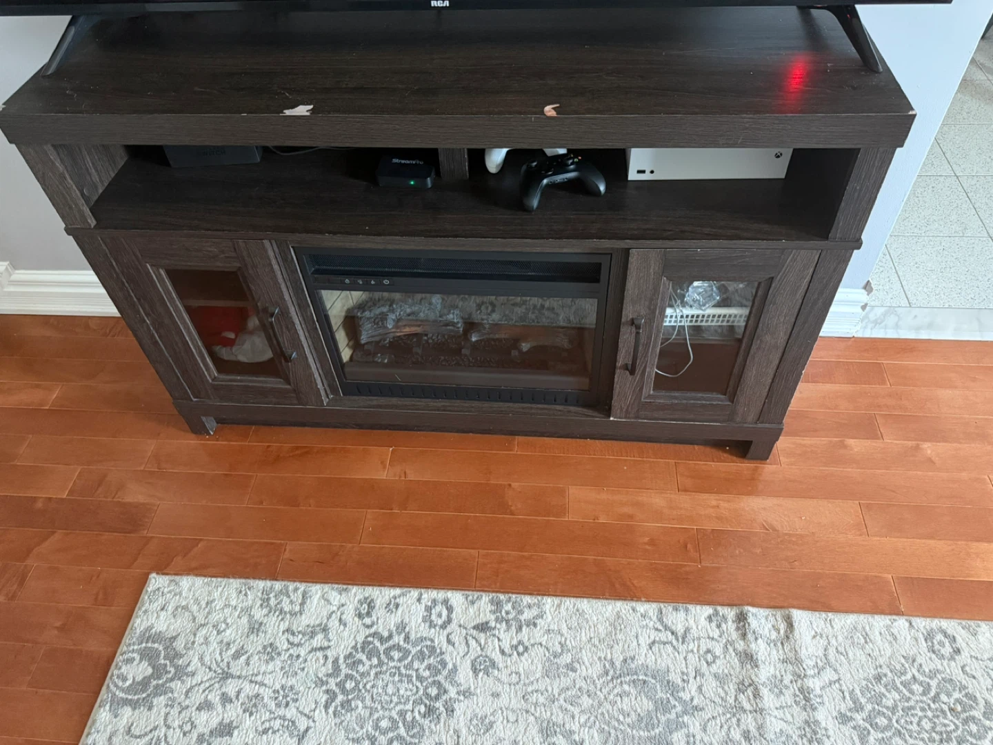 Fireplace TV stand